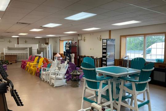 Interior Photos of Poly Furniture at Schuylkill Haven Sheds & Fencing