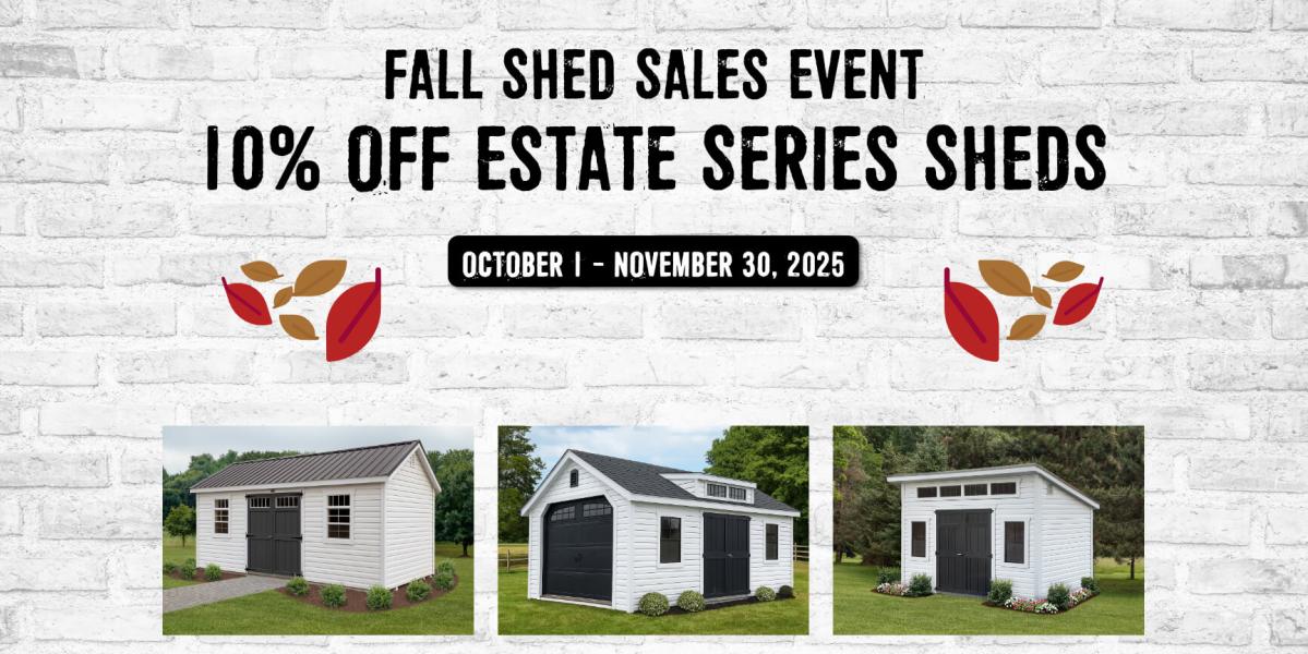 10% off vinyl sheds myerstown pa