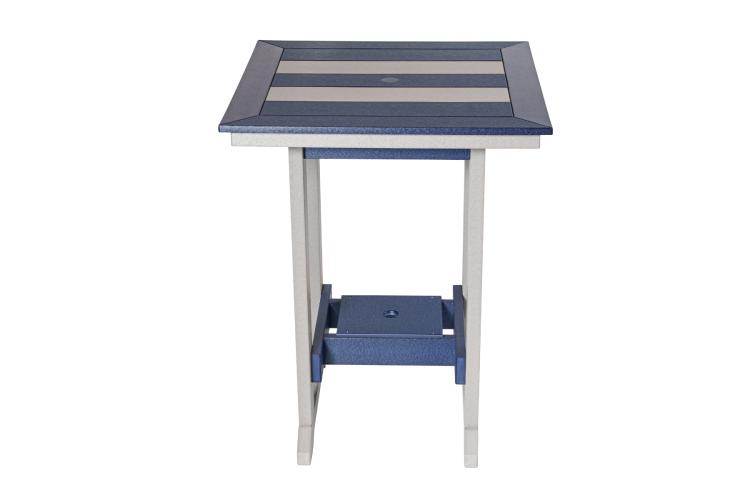 32" x 32" Seabreak Table Seashell & Patriot Blue