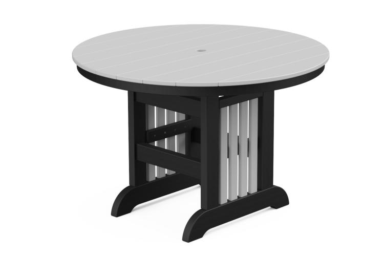 44" Farmhouse Round Mission Dining Table