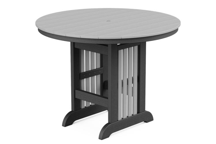 48" Farmhouse Round Mission Counter Table