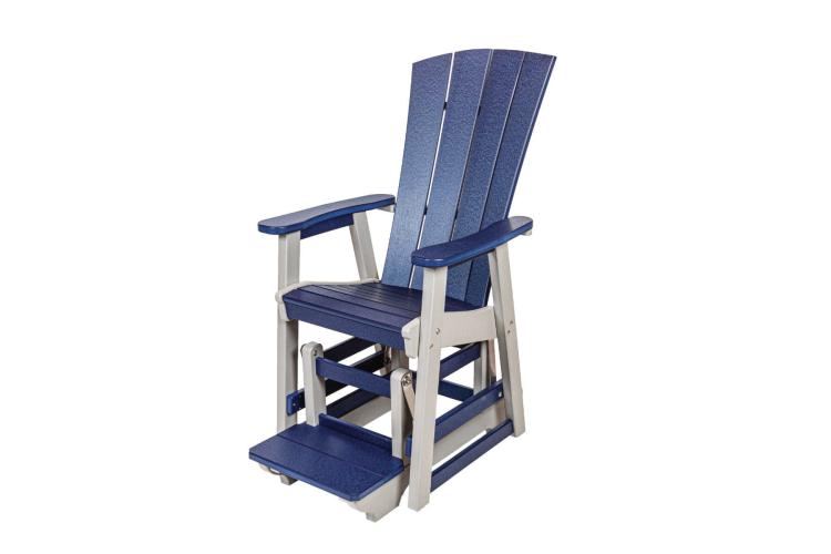 Serenity Single Counter Glider Blue & White