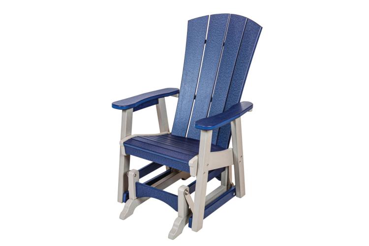 Serenity Single Glider Blue & White