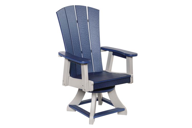 Serenity Swivel Dining Chair Patriot Blue & White