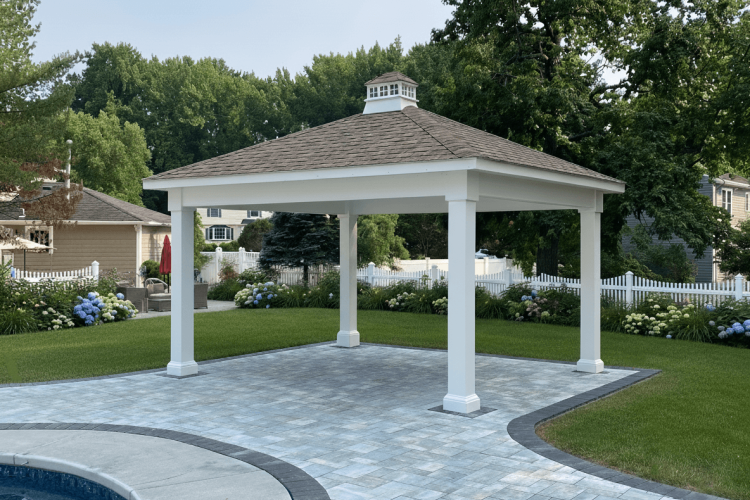12' x 14' Hip Roof Vinyl Pavilion