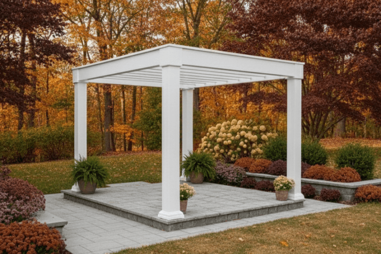 Modern Vinyl Pergola - White
