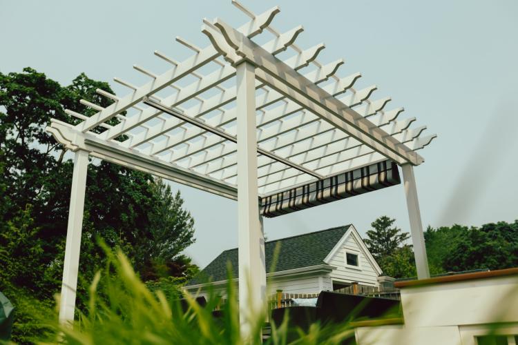 Superior Vinyl Pergola with Canopy