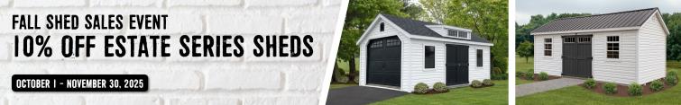 10% off sheds and garages discount